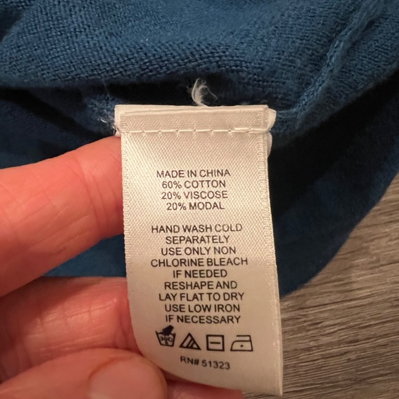 Cece cold shoulder ruffle teal knit sweater (XS) - Picture 8 of 9